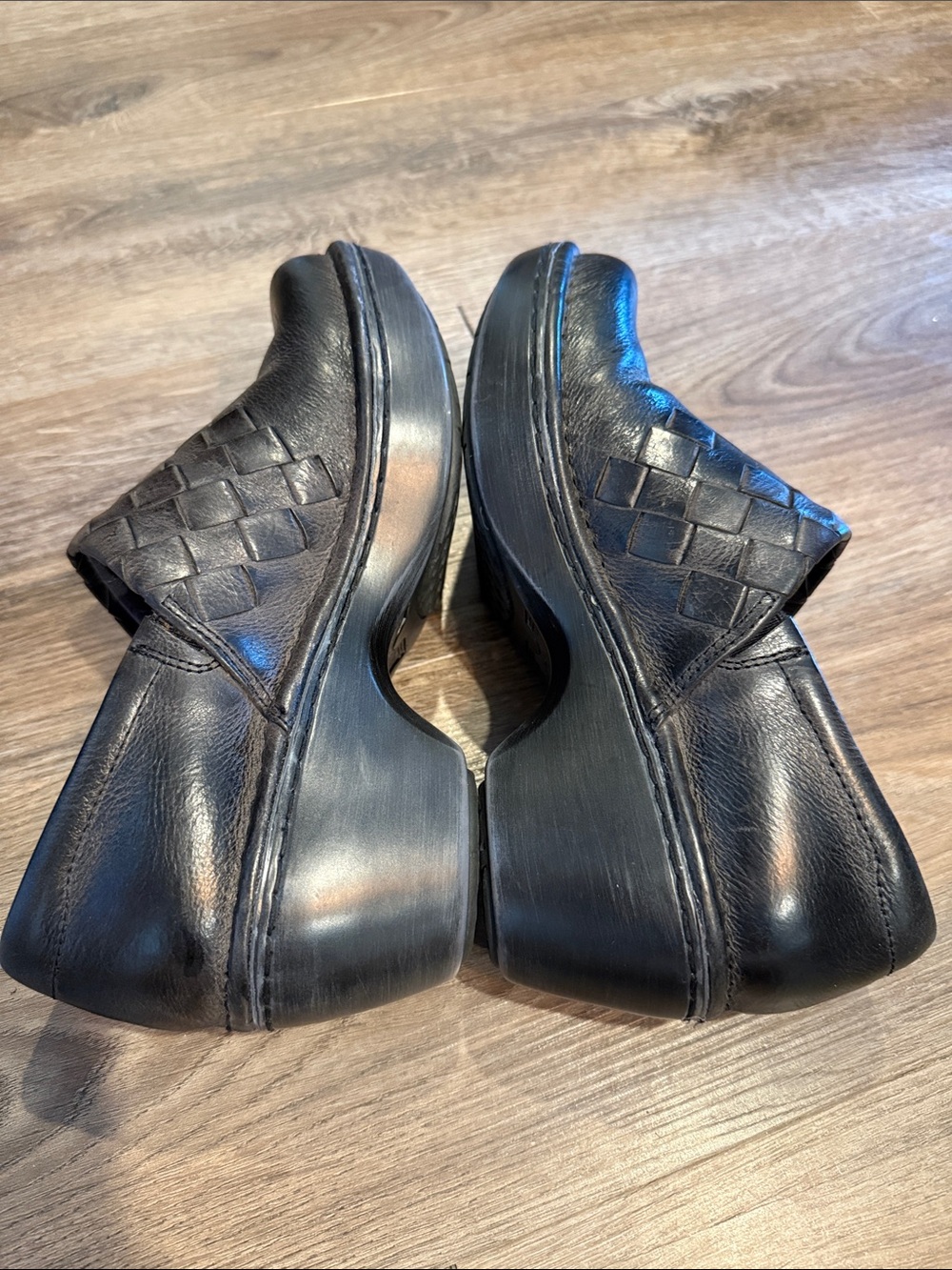 ARIAT Briar Black Leather Clogs Size 8 - Picture 7 of 9